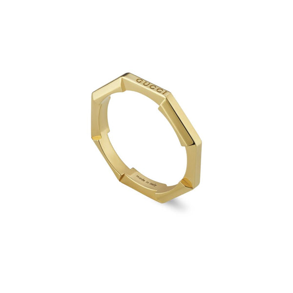 Link to Love Mirrored Yellow Gold Ring