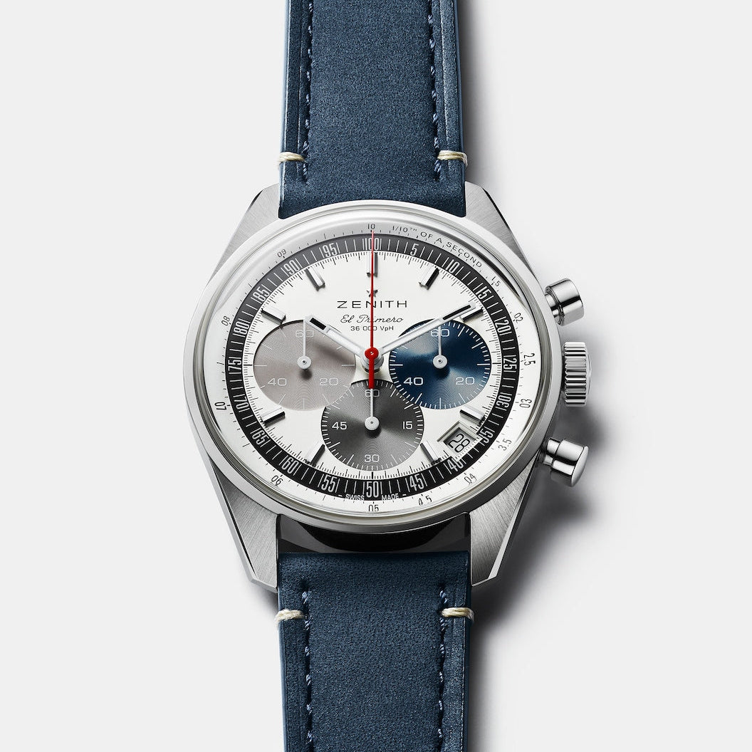 Zenith Chronomaster Original 38mm El Primero Chronograph 03.3200.3600/69.C902 strap/front view