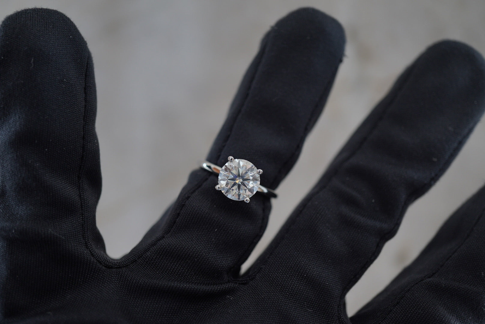 Round Solitaire Diamond Gallery Engagement Ring