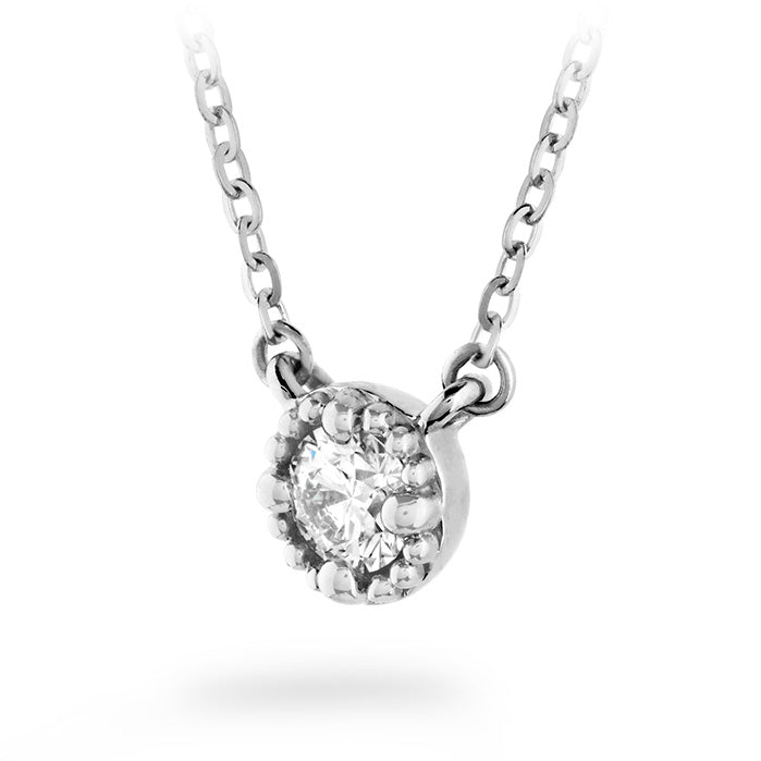 HOF Liliana Milgrain Single Diamond Necklace HFPLILIANS00338W