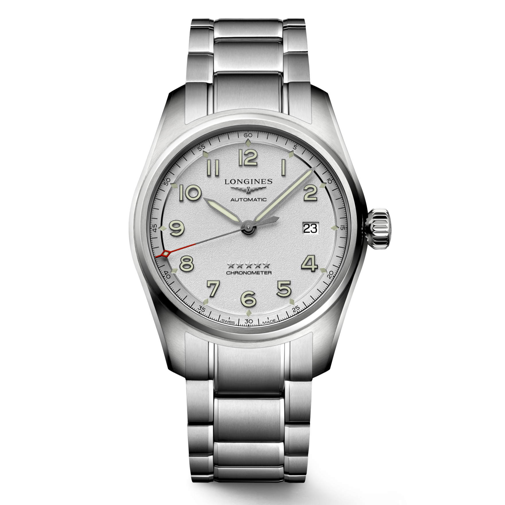 Longines Spirit L3.810.4.73.6 Silver Dial Bracelet 5-Year Warranty