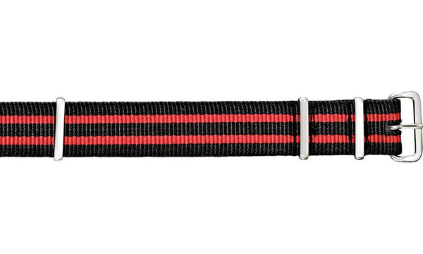 Military NATO Strap Red & Black Watch Strap
