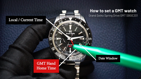 How to set a GMT watch and track up to 3 time zones