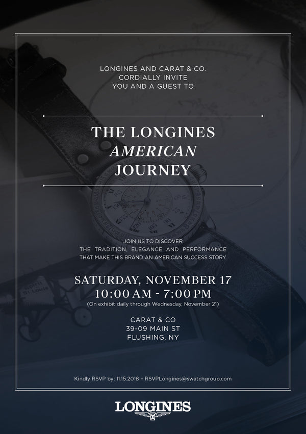 The Longines American Journey at Carat & Co.