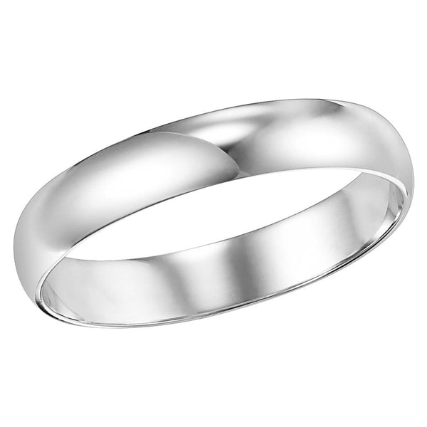Goldman 11-LD040 Low Dome Plain 4MM Wedding Band 