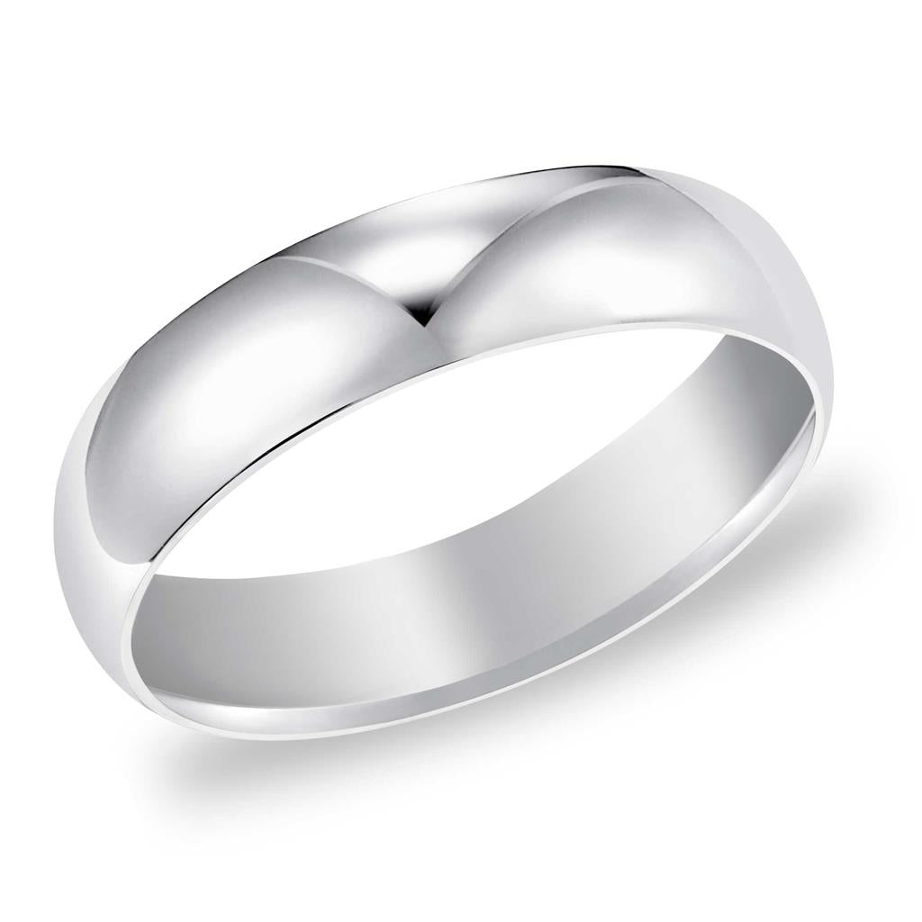 Low Dome Plain 5MM Wedding Band