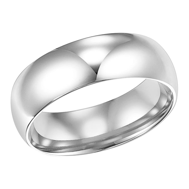 Low Dome Comfort Fit Plain Wedding Band 6MM