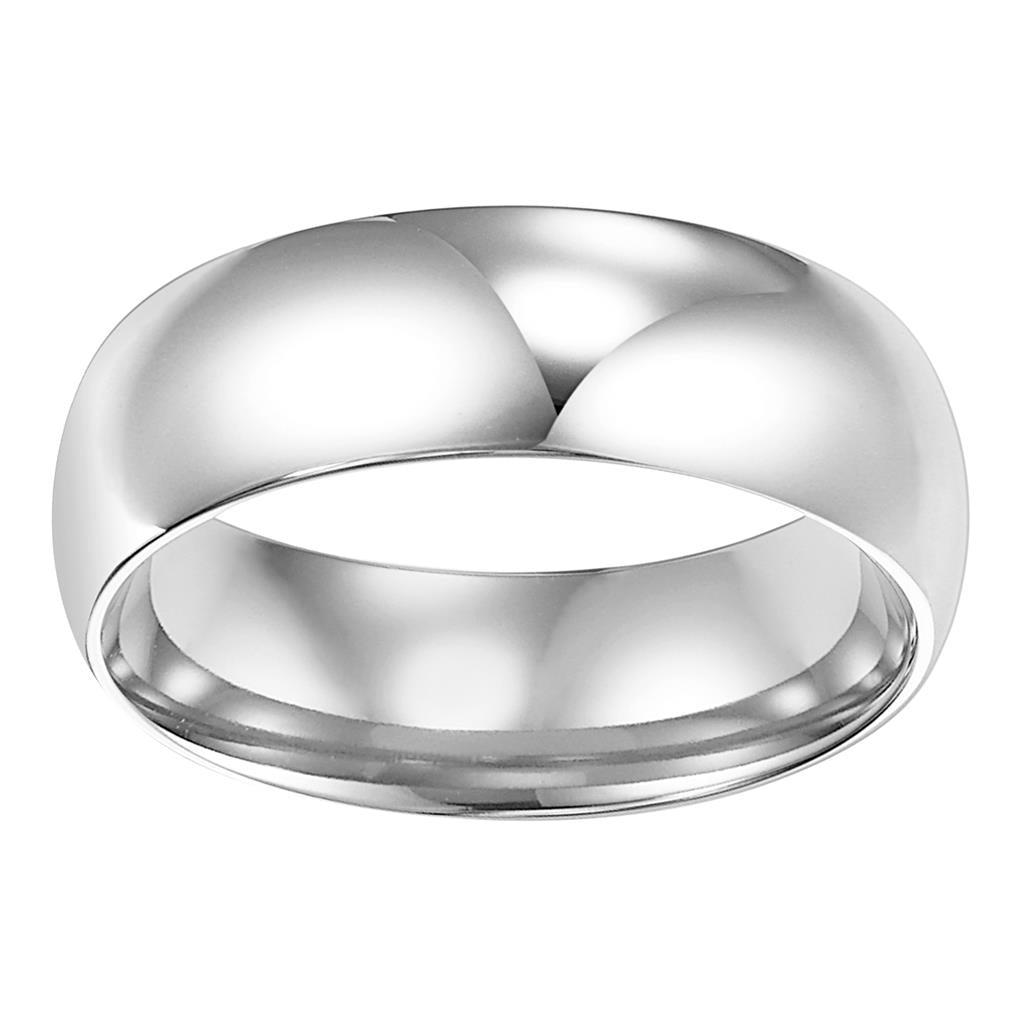 Low Dome Comfort Fit Plain Wedding Band 6MM