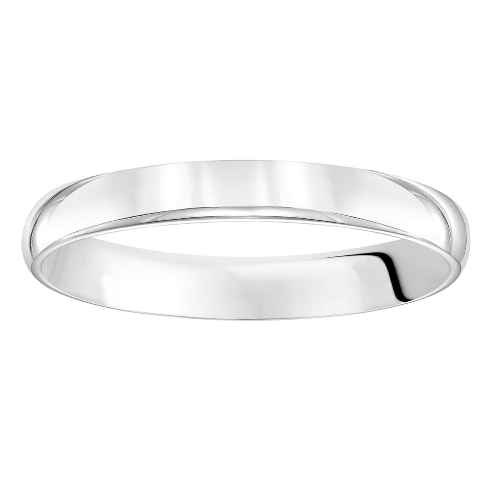 Low Dome Comfort Fit Plain Wedding Band 3MM