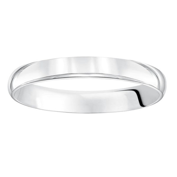 Low Dome Comfort Fit Plain Wedding Band 3MM