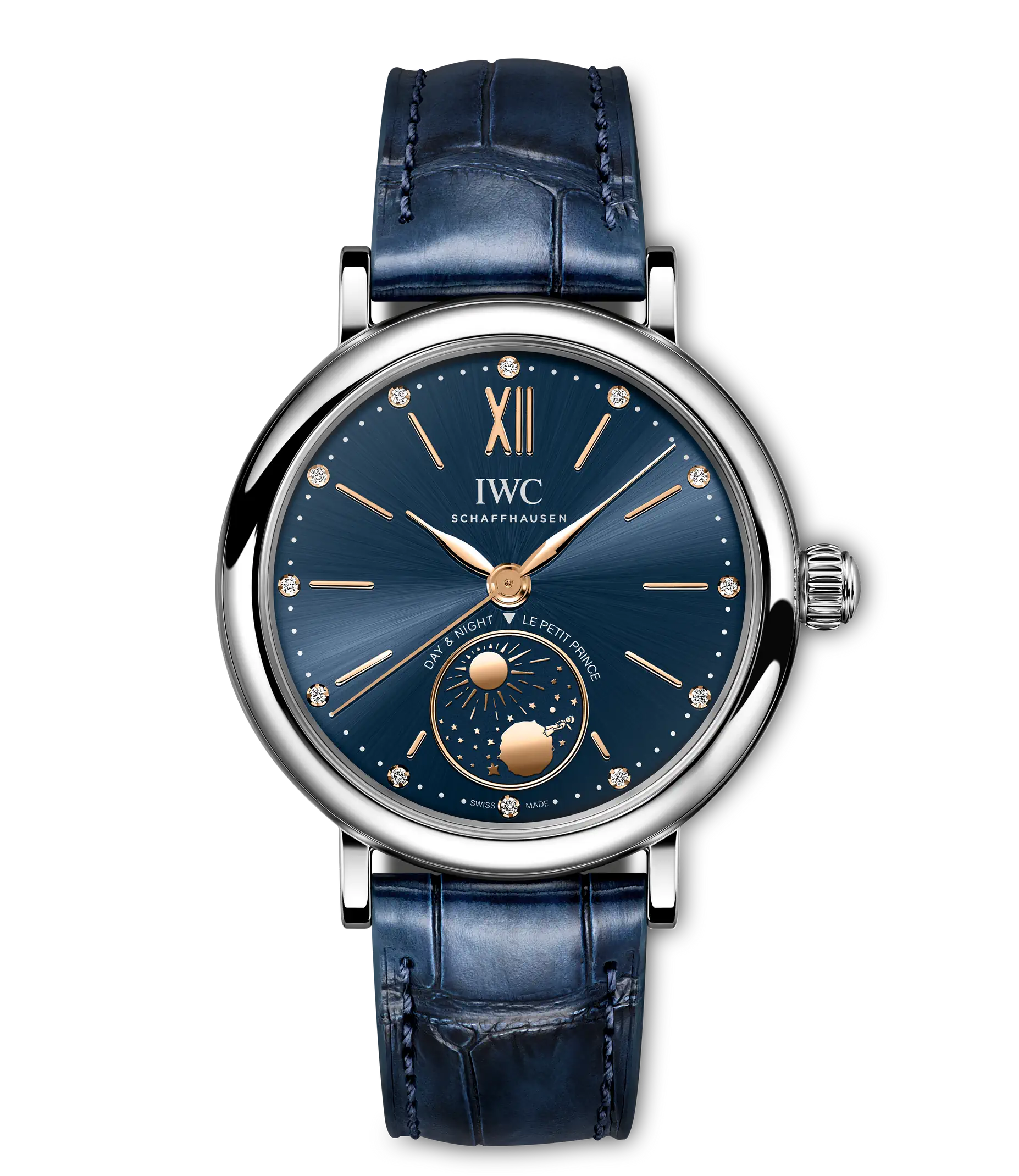 Front View Of IWC Portofino Automatic Day & Night 34 Le Petit Prince.