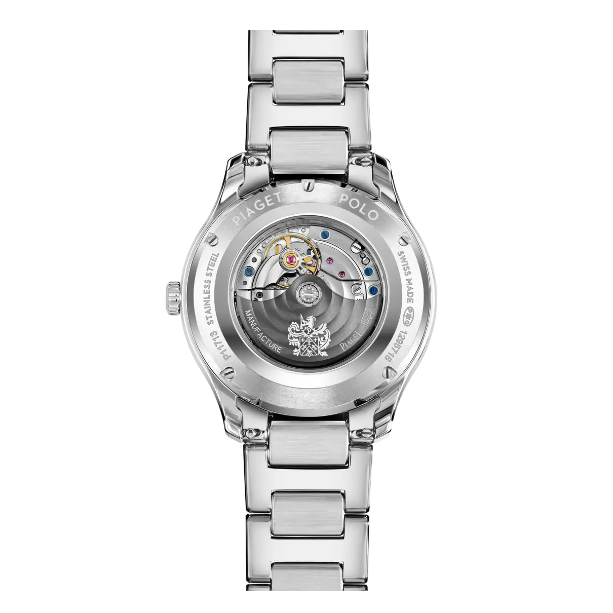 Back View Of Piaget Polo Signature Date Watch.