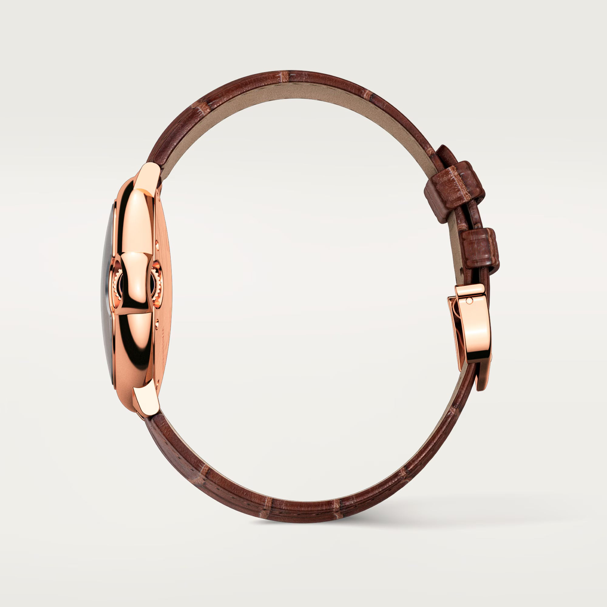 Side vuew of Cartier Ballon Bleu Rose Gold 33mm W6920097