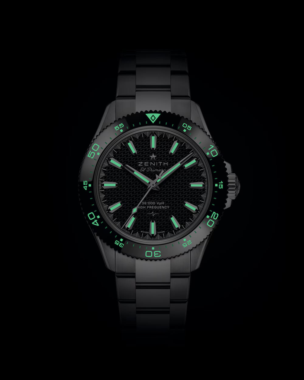 Zenith Chronomaster Solo Sport Black No-date Ver. 40mm 03.5000.3620/21.M5000 luminous