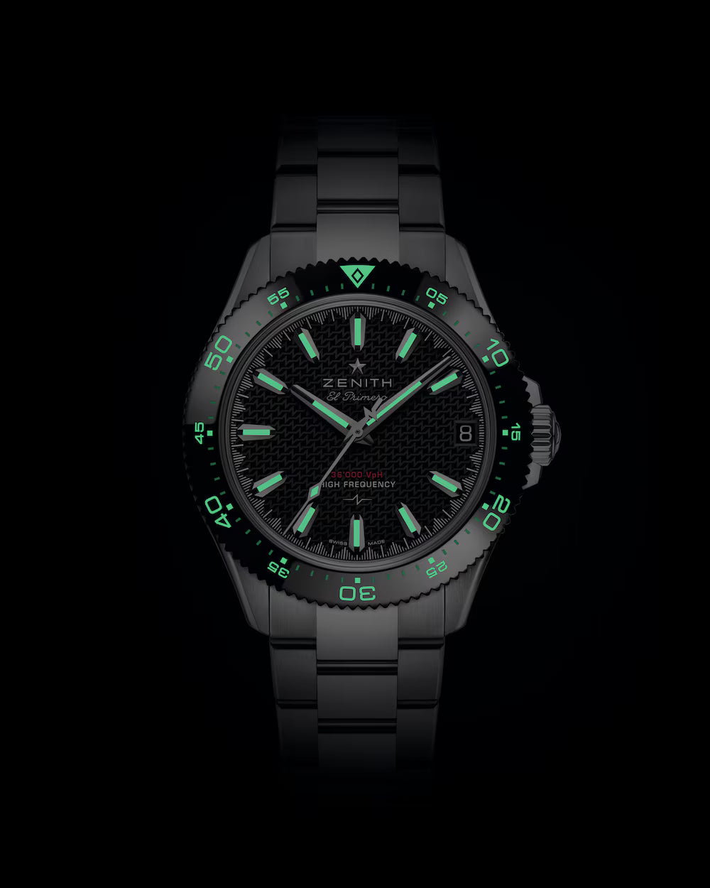 Zenith Chronomaster Solo Sport Black 40mm 03.5000.3620/22.M5000 luminous