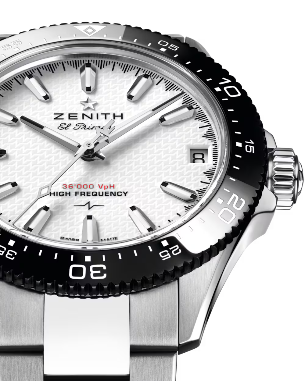 Zenith Chronomaster Solo Sport White 40mm 03.5000.3620/69.M5000 dial closeup