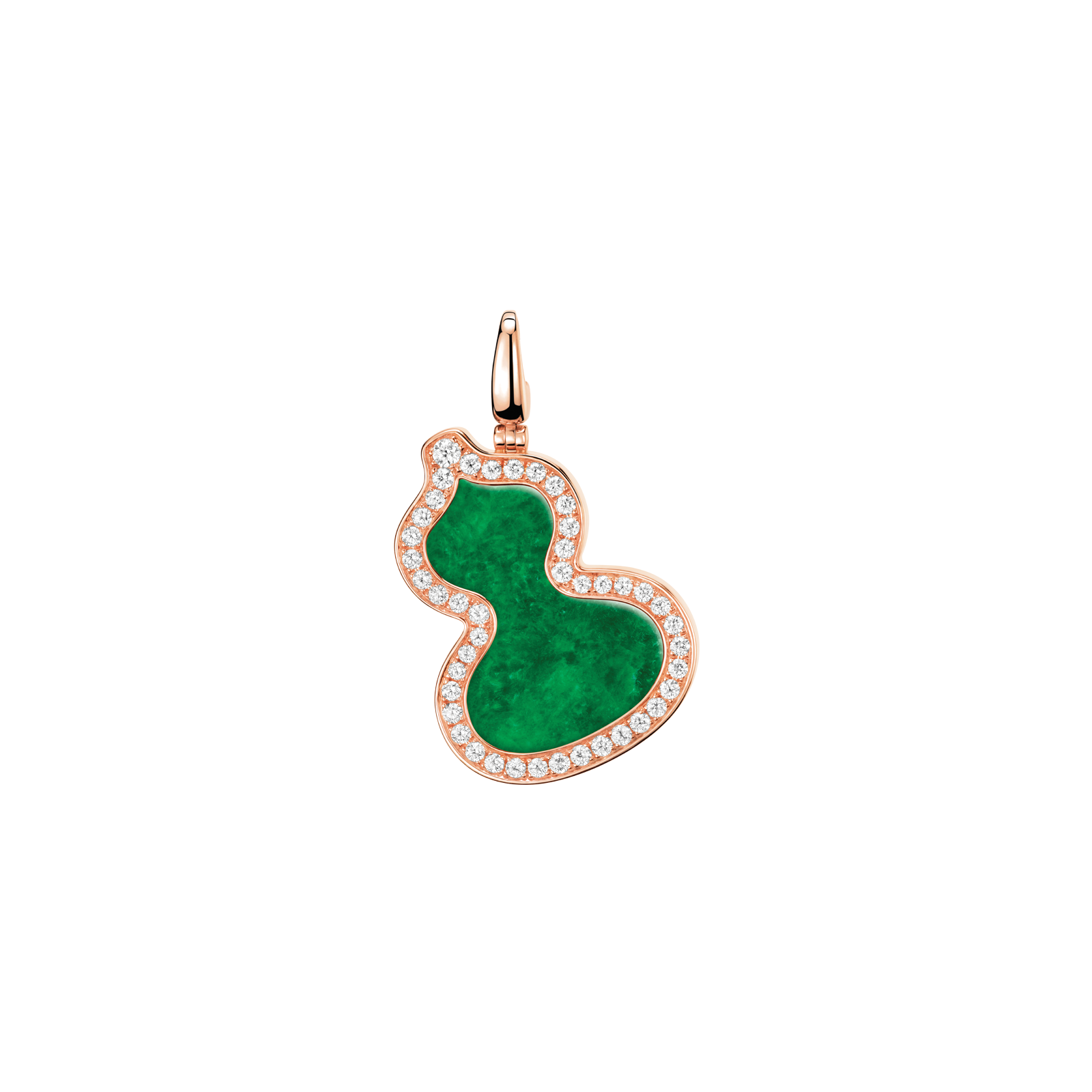 Qeelin Wulu Large Pendant Jade and Diamonds WUP25ABRGJE
