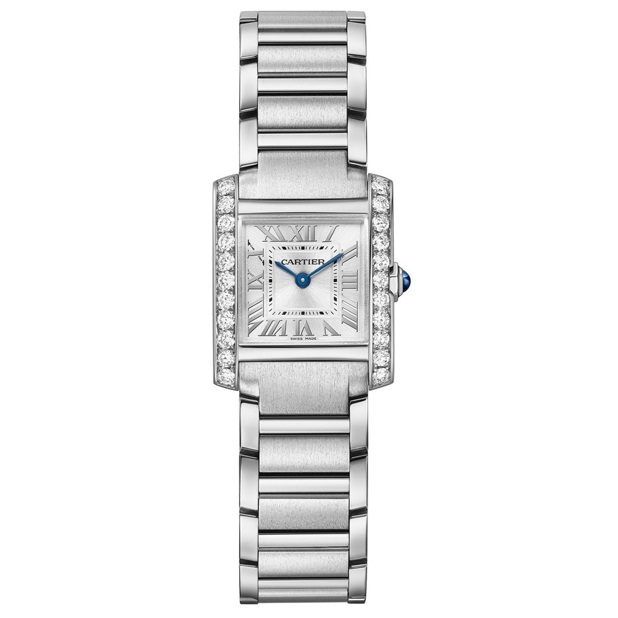 Cartier Tank Francaise Small Quartz Watch with Diamonds W4TA0020
