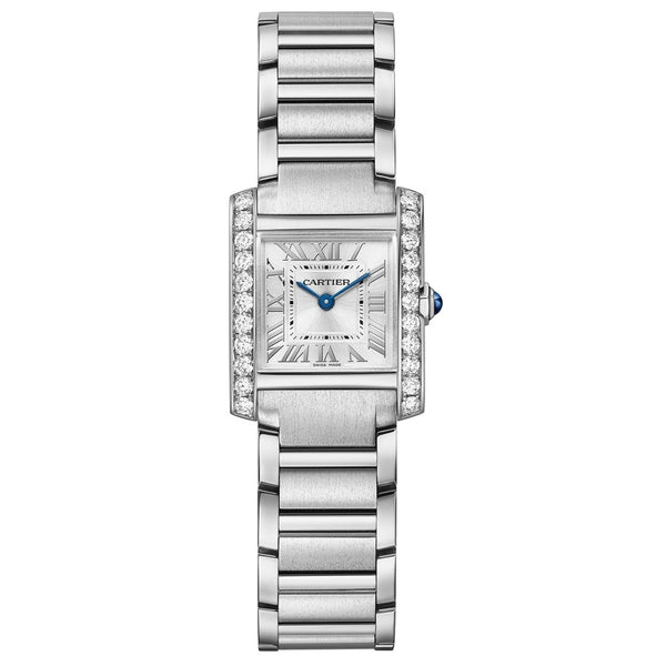 Cartier Tank Francaise Small Quartz Watch with Diamonds W4TA0020