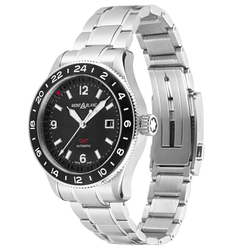Montblanc 1858 GMT Watch Black Dial 129615