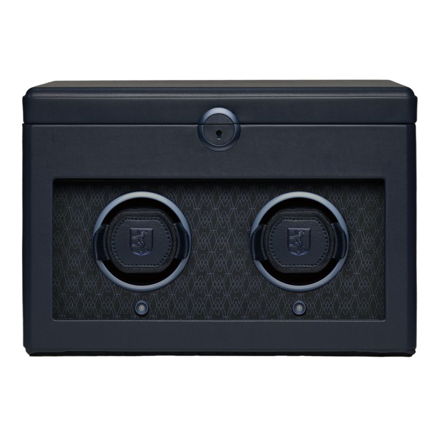 Front View of Wolf 1834 Earth Double Watch Winder 190417