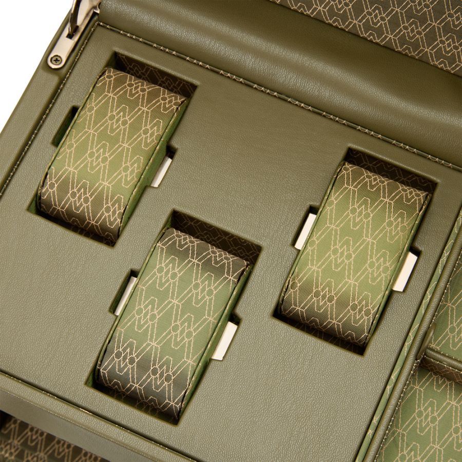 Inside View of Wolf 1834 Earth Double Watch Winder 190441