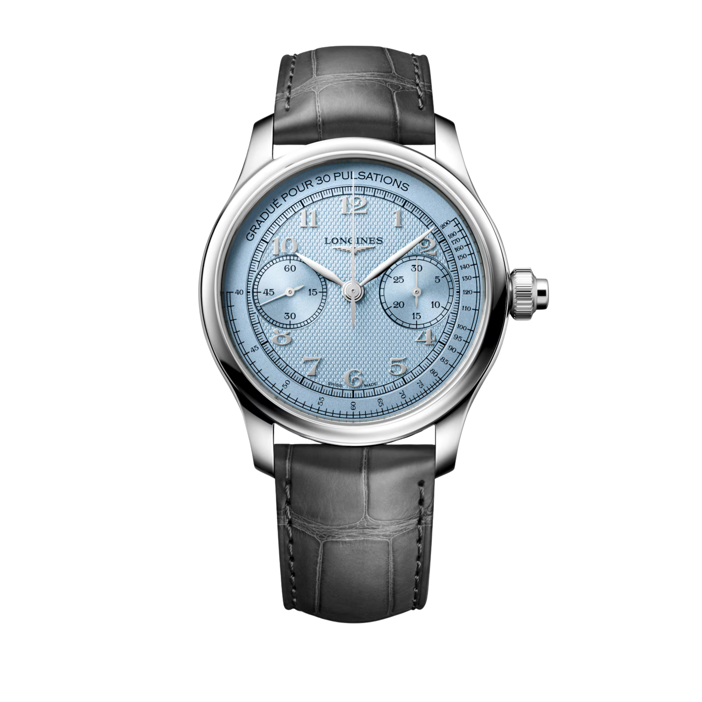Main View of Longines Master Collection Chrono Monopusher Blue L29604932