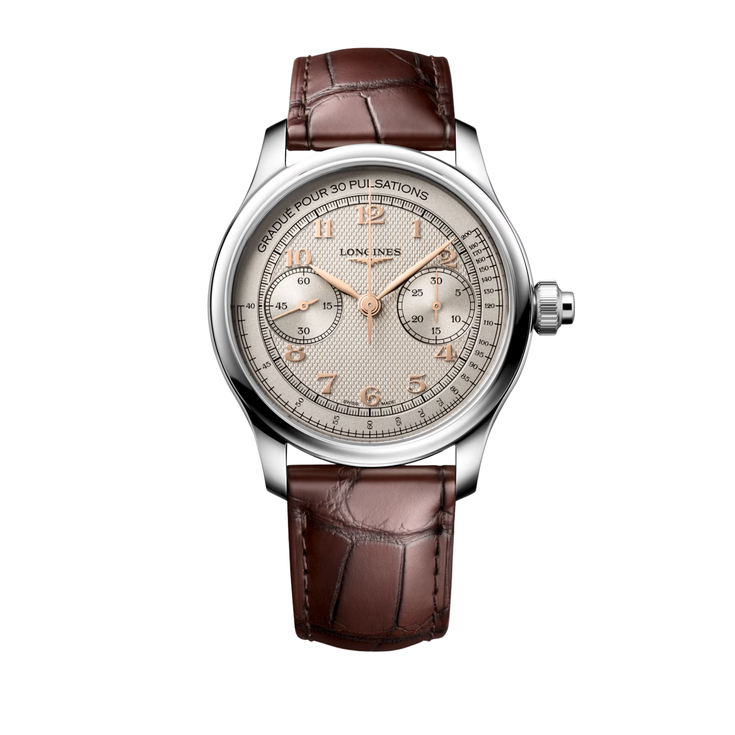 Main View of Longines Master Collection Chrono Monopusher Ivory L29604782