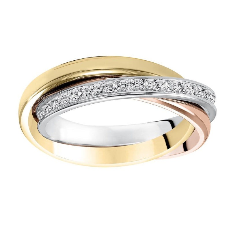 Front View Of Diamond Anniversary Band.