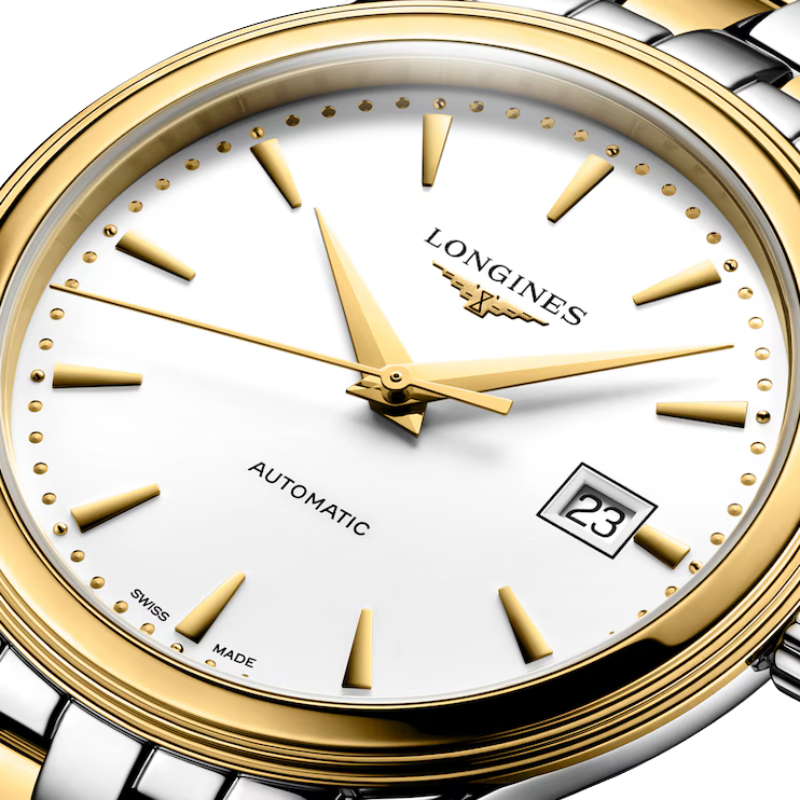 Front Side Close View Of Longines Flagship Classic 40mm.