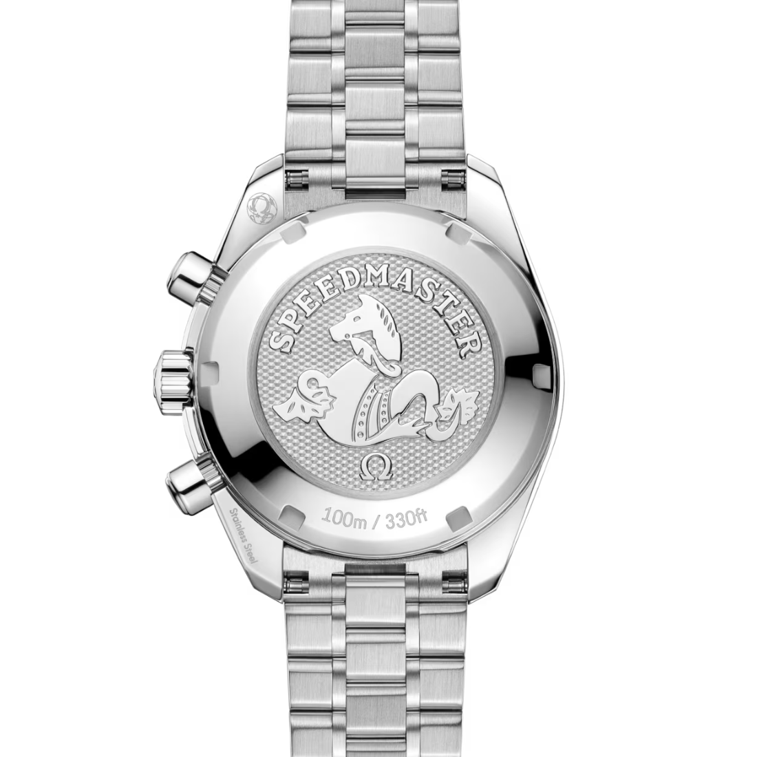 Back view of Omega Speedmaster 38mm 32430385002003