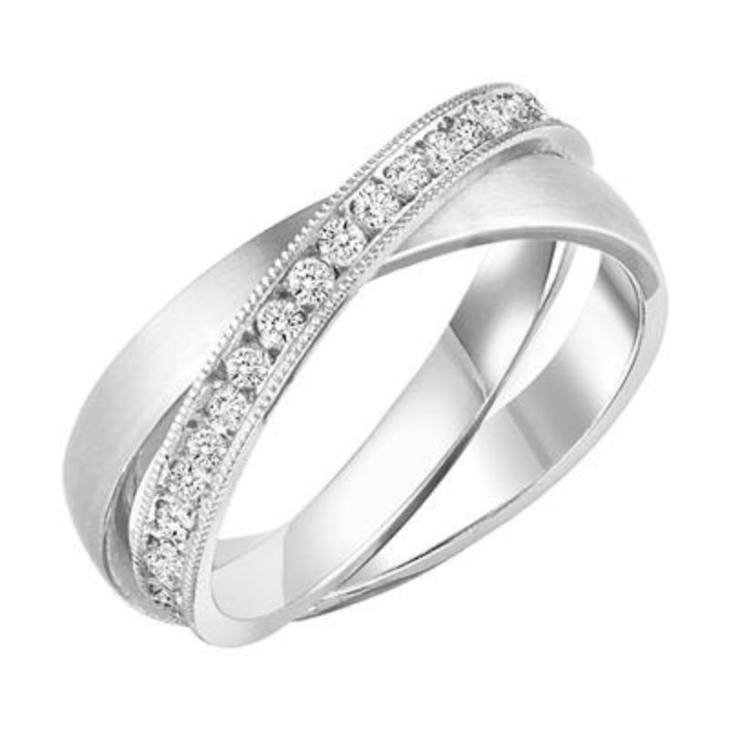 Side View Of Diamond Anniversary Band