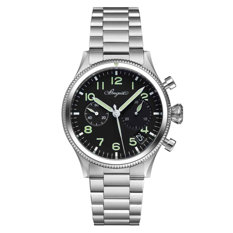 Breguet 2057ST/92/SW0 Type 20 Flyback Chronograph on Stainless Steel Bracelet