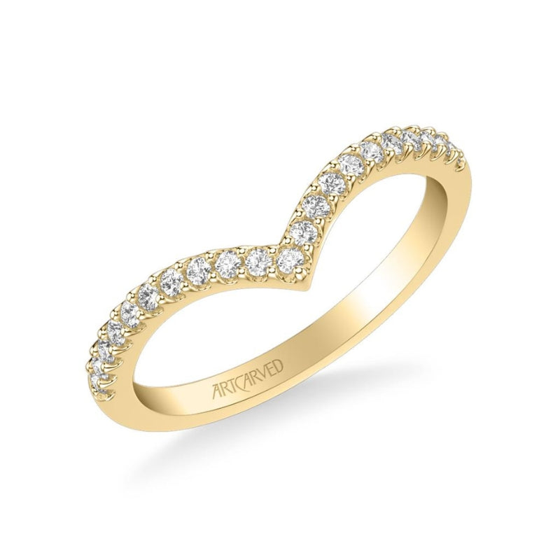 Side View Of Contemporary Rosecut Diamond Wedding Band