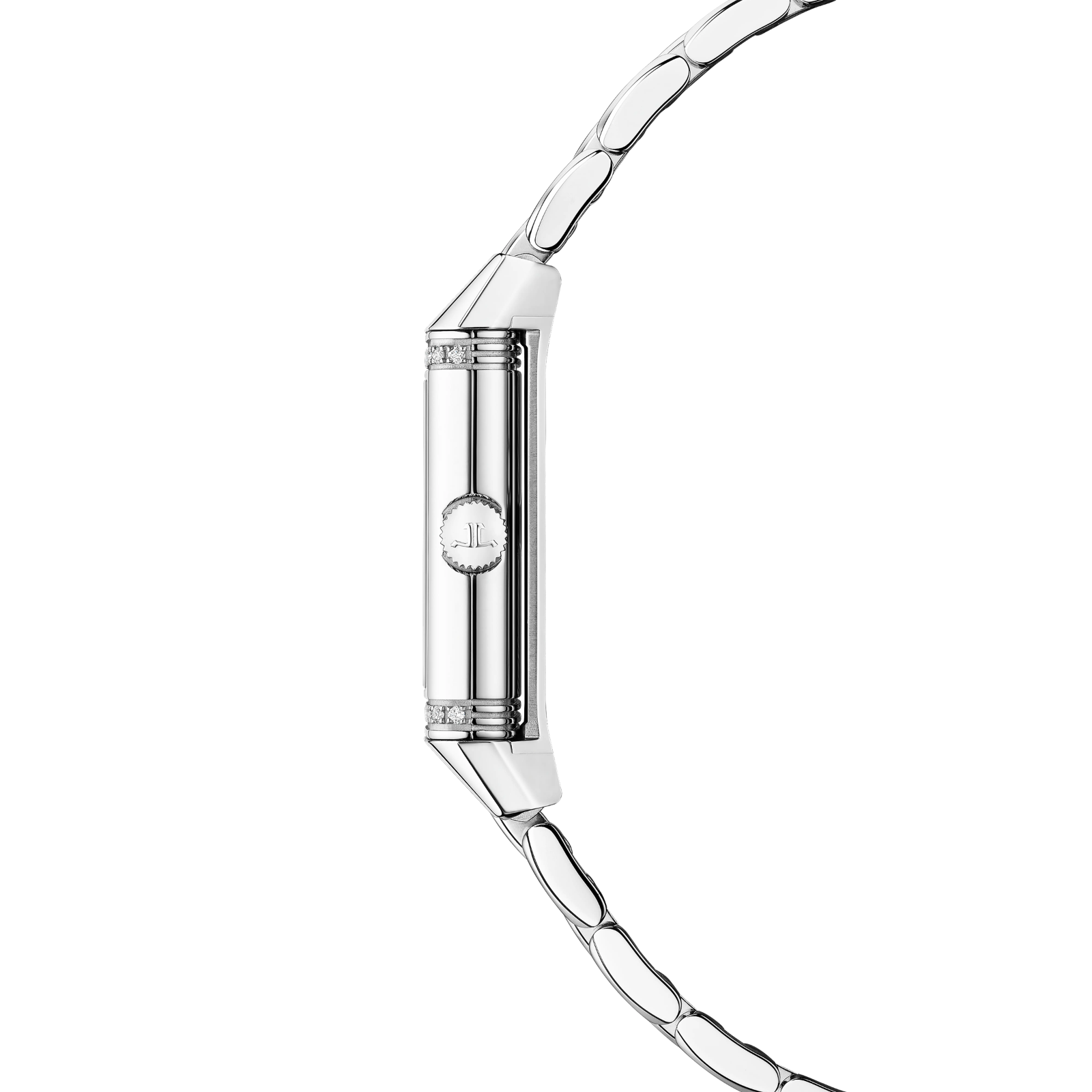 Side view of Jaeger-LeCoultre Reverso Classic Monoface Origin Steel Quartz 32.5 x 16.3mm Q3878160