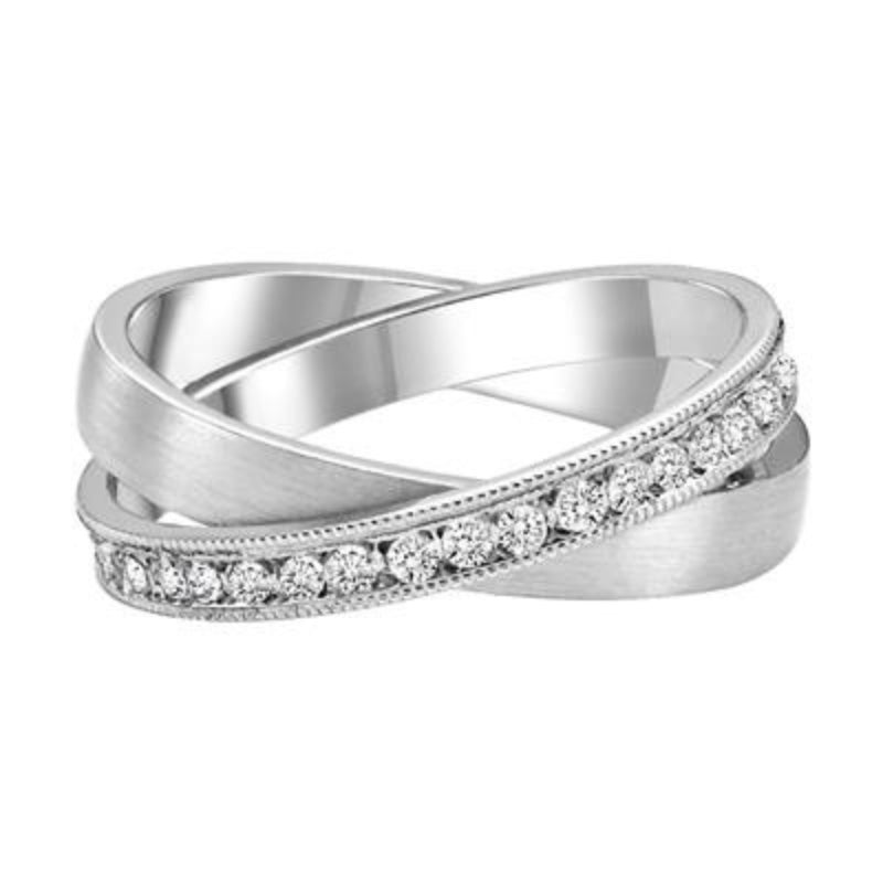 Front View Of Diamond Anniversary Band.