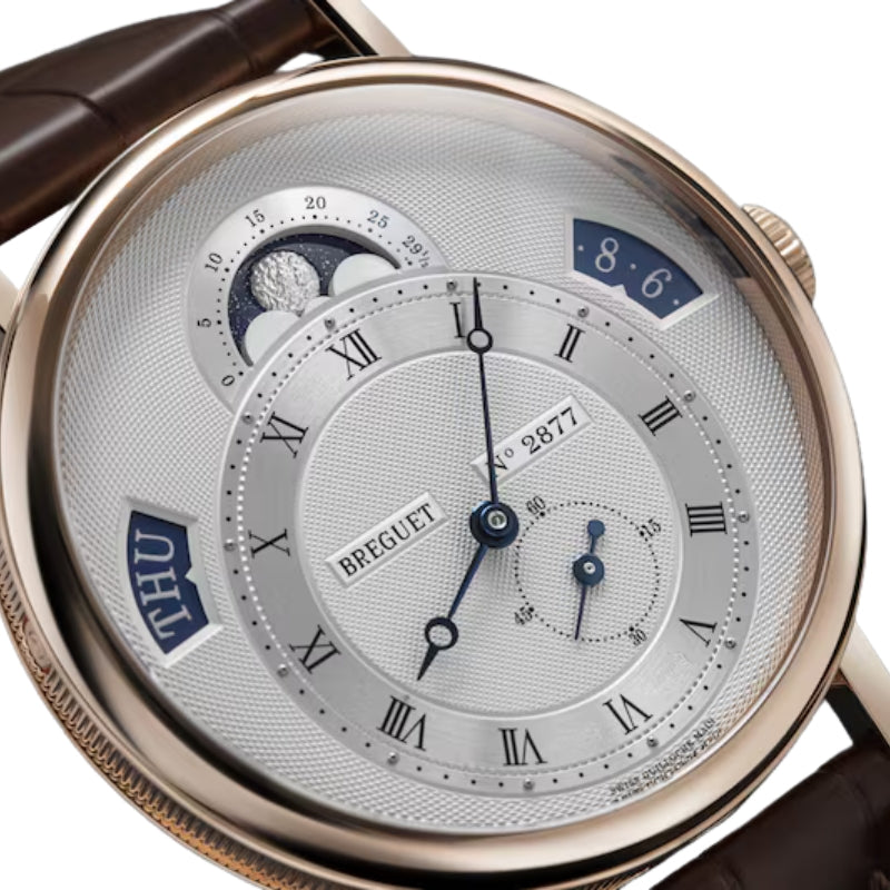 Dial View Of Breguet Classique Calendrier Watch.