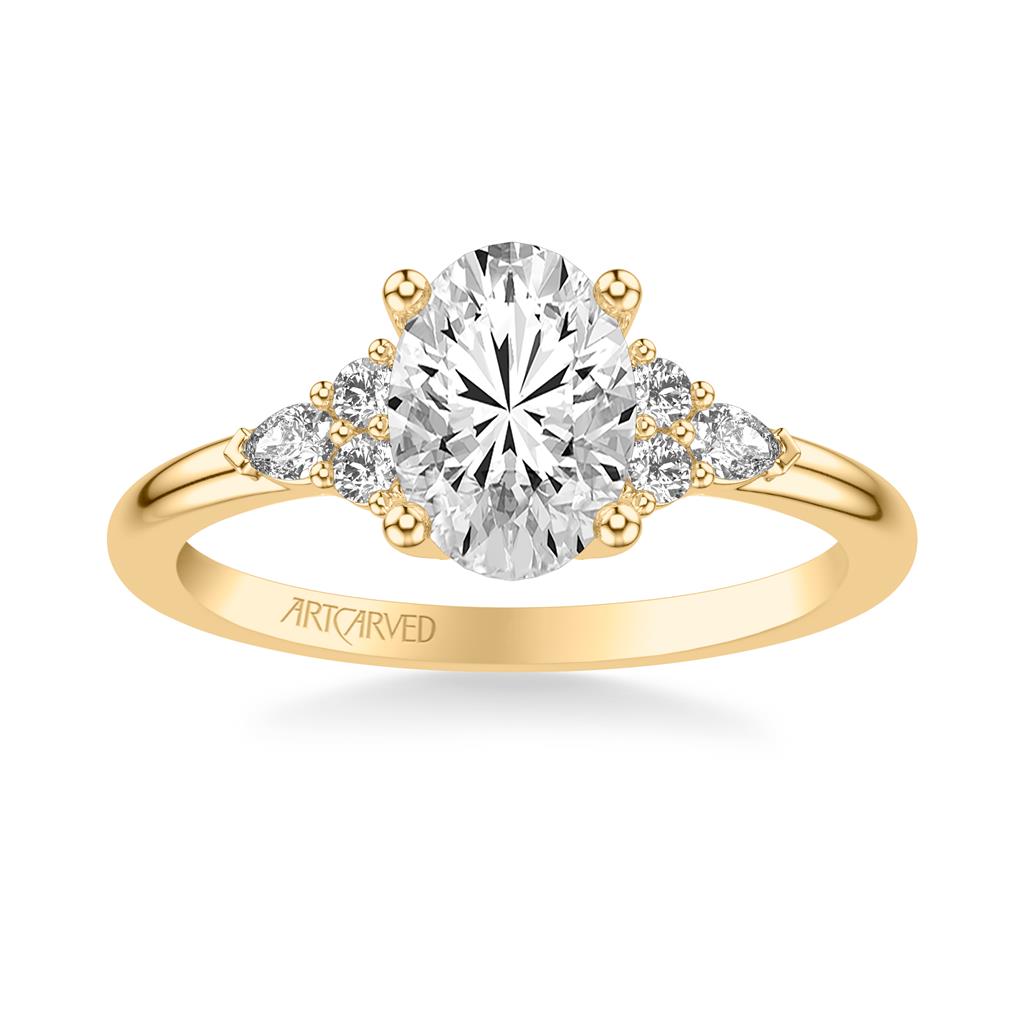 Front View of Classic Engagement Ring 31-V1057-E