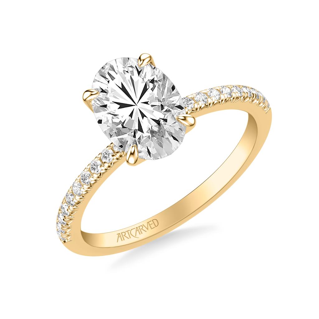 Floral Petal Diamond Setting Angle