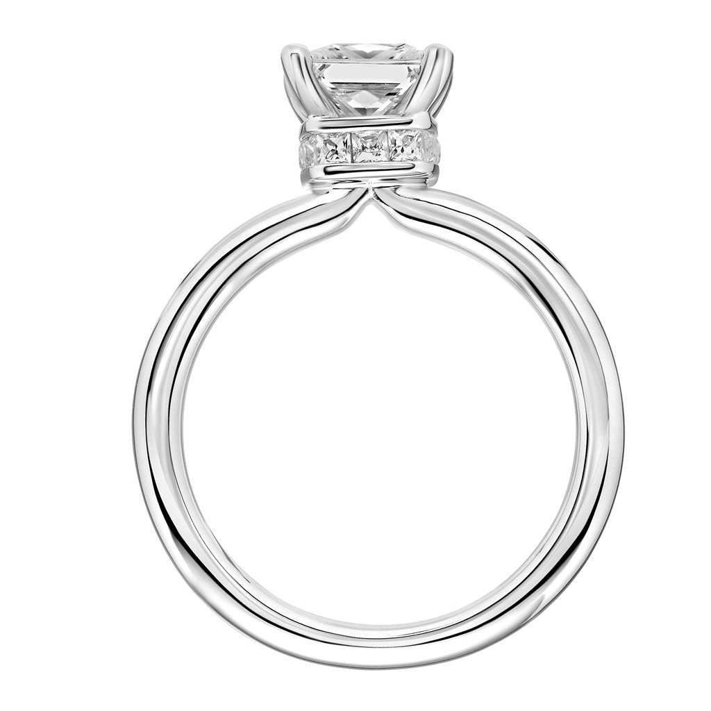 Side View of Classic Solitaire Engagement Ring 31-V817-E