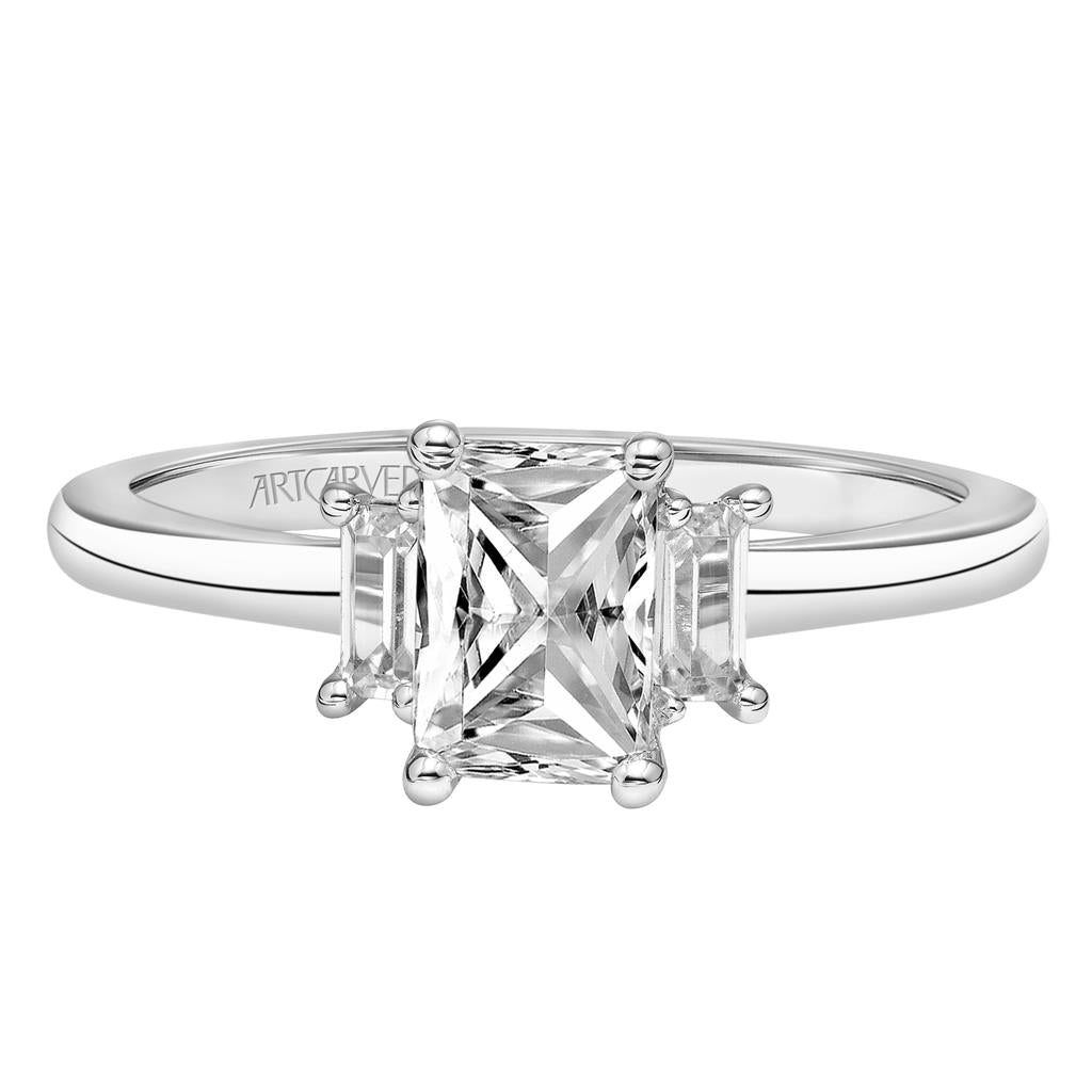 Front View of Classic 3-Stone Engagement Ring 31-V869-E