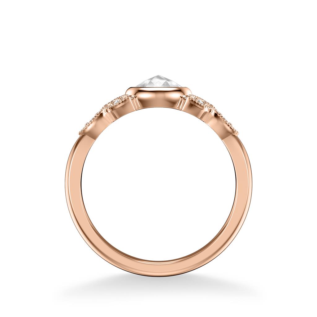 Side View of Contemporary Rosecut Engagement Ring 31-V977-E