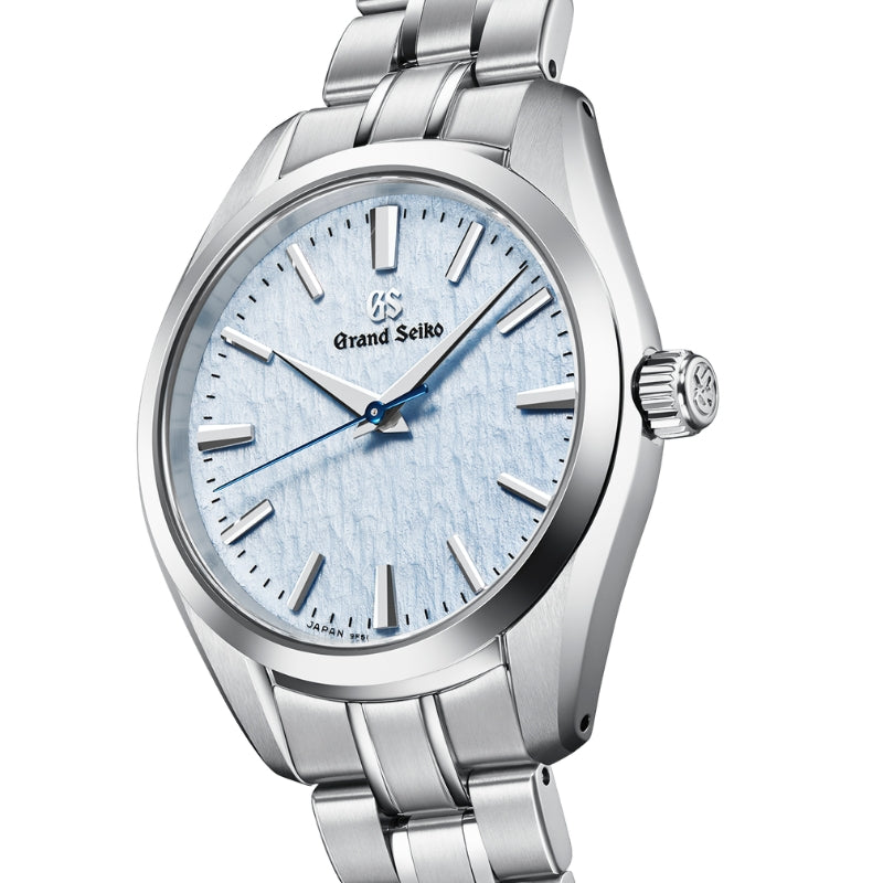 Tilted View OF Grand Seiko Heritage Collection 'Skyflake' Annual Accuracy Quartz .