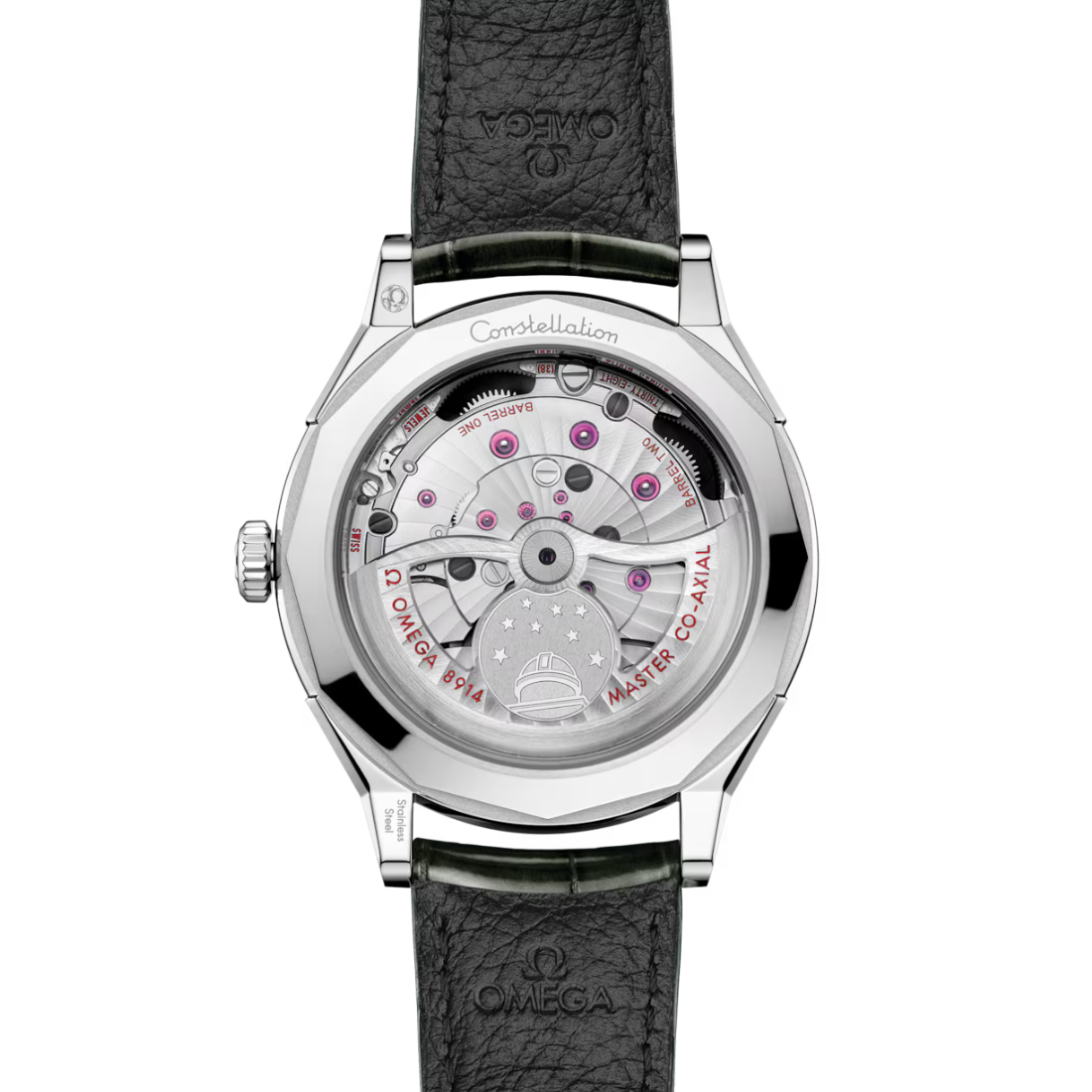 Back view of Omega Constellation Observatory O‑MEGASTEEL 39.4mm 14013392102001