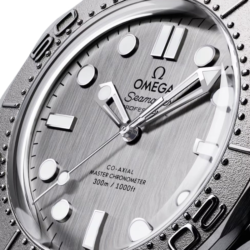 Front Side Close View Of Omega Diver Seamaster 300M 42mm.