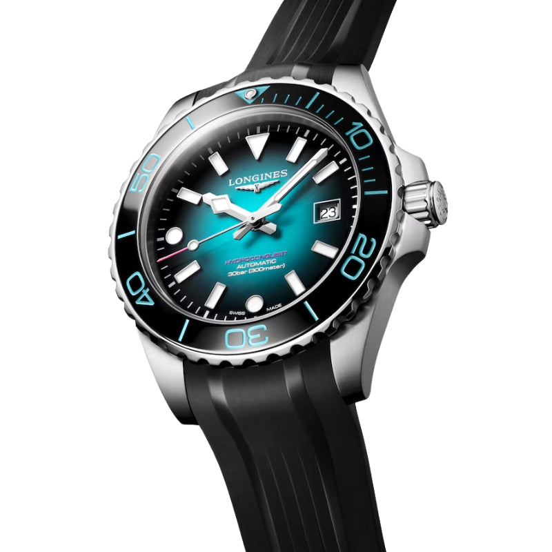 Front Side View Of Longines Hydroconquest 2026 Commonwealth Games Limited Edition 42mm.