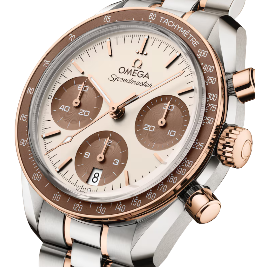 Front close of Omega Speedmaster 38mm 32420385002002