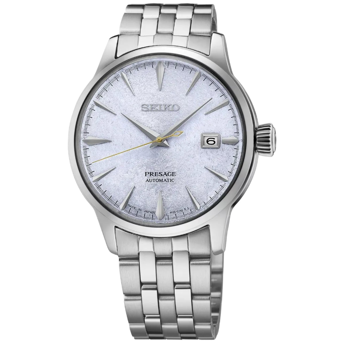 Seiko Presage Cocktail Time Silver Light Blue 40.5mm HCB009 front view