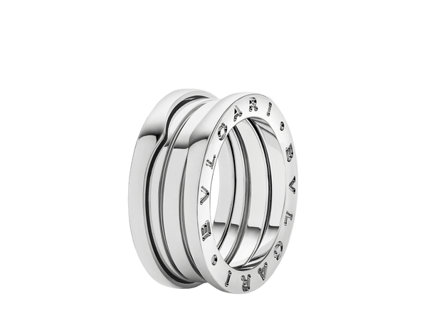 B.zero1 White Gold 3 Row Ring