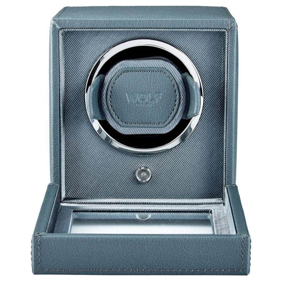Open View Of Wolf Cub Single Watch Winder with Cover .